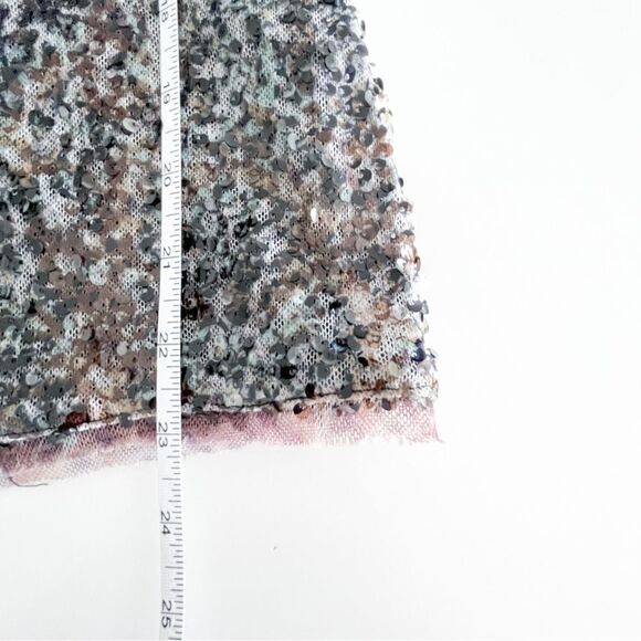 INC International Concepts Sequined Tank Top Lined Women's S Stretchy - Picture 7 of 8